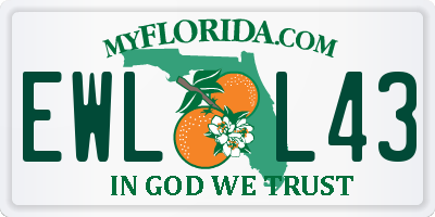FL license plate EWLL43