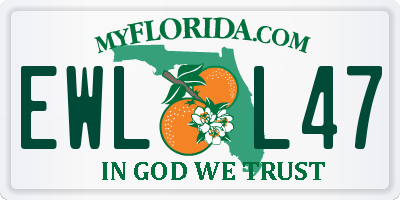 FL license plate EWLL47