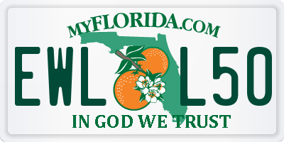FL license plate EWLL50