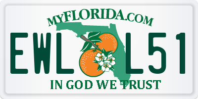 FL license plate EWLL51
