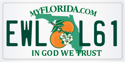 FL license plate EWLL61
