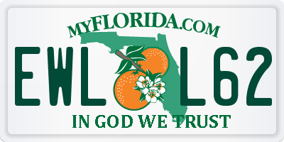 FL license plate EWLL62