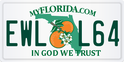 FL license plate EWLL64