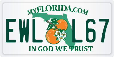 FL license plate EWLL67