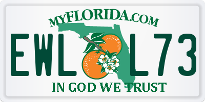 FL license plate EWLL73