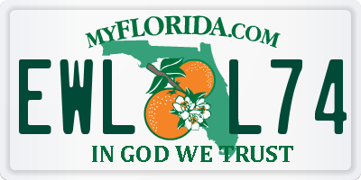 FL license plate EWLL74