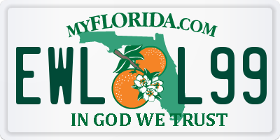 FL license plate EWLL99