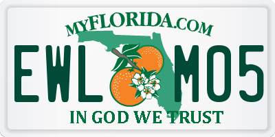 FL license plate EWLM05
