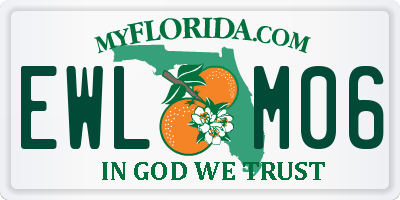 FL license plate EWLM06