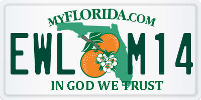 FL license plate EWLM14