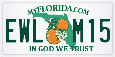 FL license plate EWLM15