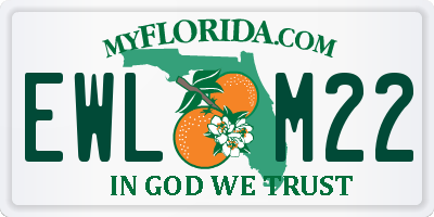 FL license plate EWLM22