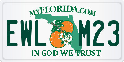 FL license plate EWLM23