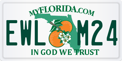 FL license plate EWLM24