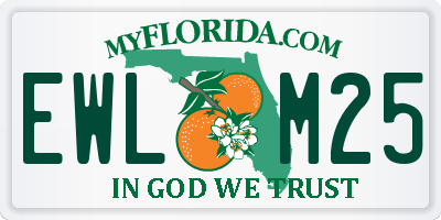 FL license plate EWLM25