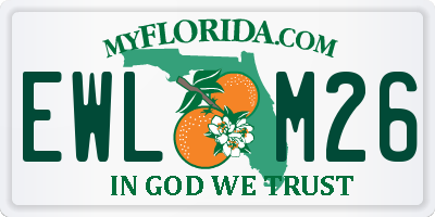FL license plate EWLM26
