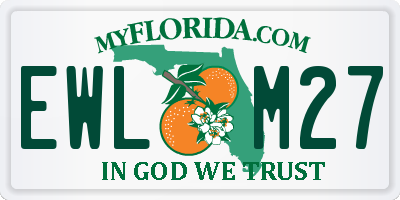 FL license plate EWLM27