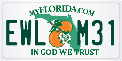 FL license plate EWLM31