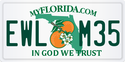 FL license plate EWLM35