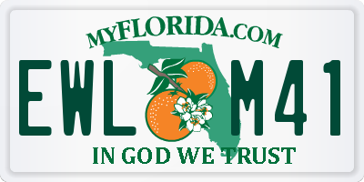 FL license plate EWLM41