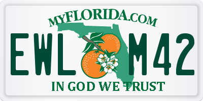 FL license plate EWLM42