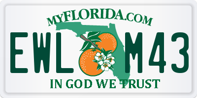 FL license plate EWLM43