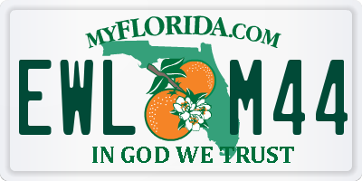 FL license plate EWLM44