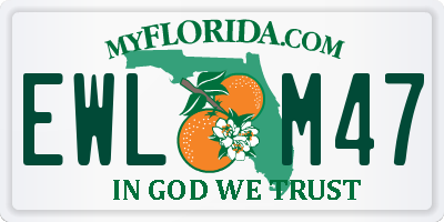 FL license plate EWLM47