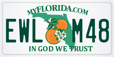 FL license plate EWLM48