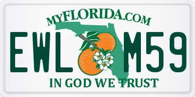 FL license plate EWLM59