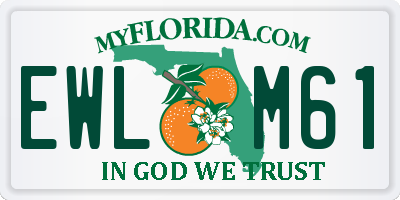 FL license plate EWLM61