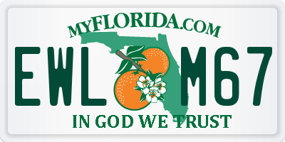 FL license plate EWLM67
