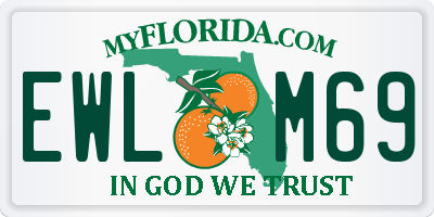 FL license plate EWLM69