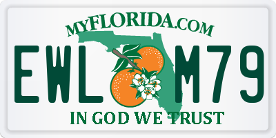 FL license plate EWLM79