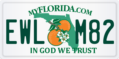 FL license plate EWLM82