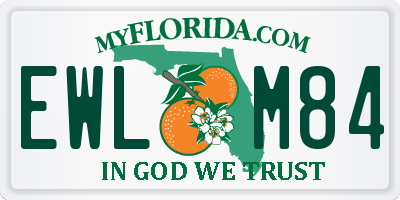 FL license plate EWLM84