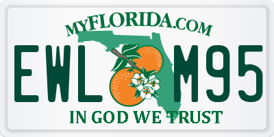 FL license plate EWLM95