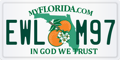 FL license plate EWLM97