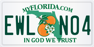 FL license plate EWLN04
