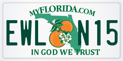 FL license plate EWLN15