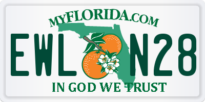 FL license plate EWLN28