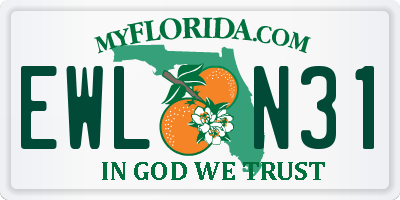 FL license plate EWLN31
