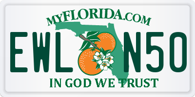 FL license plate EWLN50