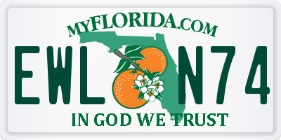 FL license plate EWLN74