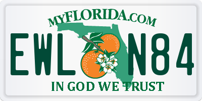 FL license plate EWLN84