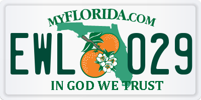 FL license plate EWLO29