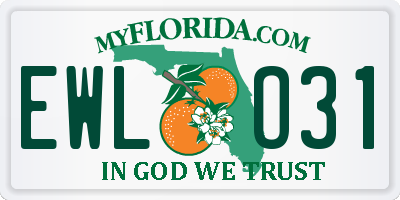 FL license plate EWLO31