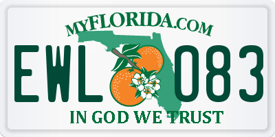FL license plate EWLO83