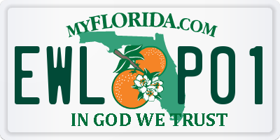 FL license plate EWLP01