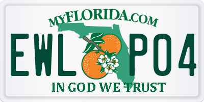 FL license plate EWLP04